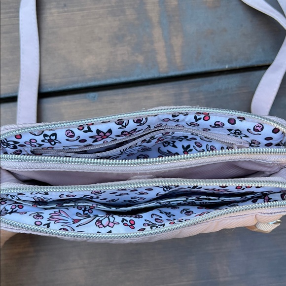 Vera Bradley triple compartment Quilted Crossbody Bag- Dover Mauve - Picture 6 of 10